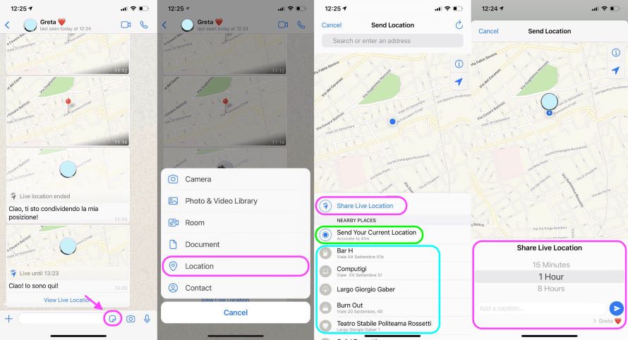 Come localizzare smartphone tramite WhatsApp - Localizzare smartphone con iPhone#2