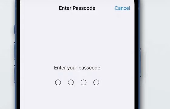 Resettare direttamente da iPhone 11 - Password before reset